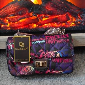 Multicolor Quilted Women's Bag